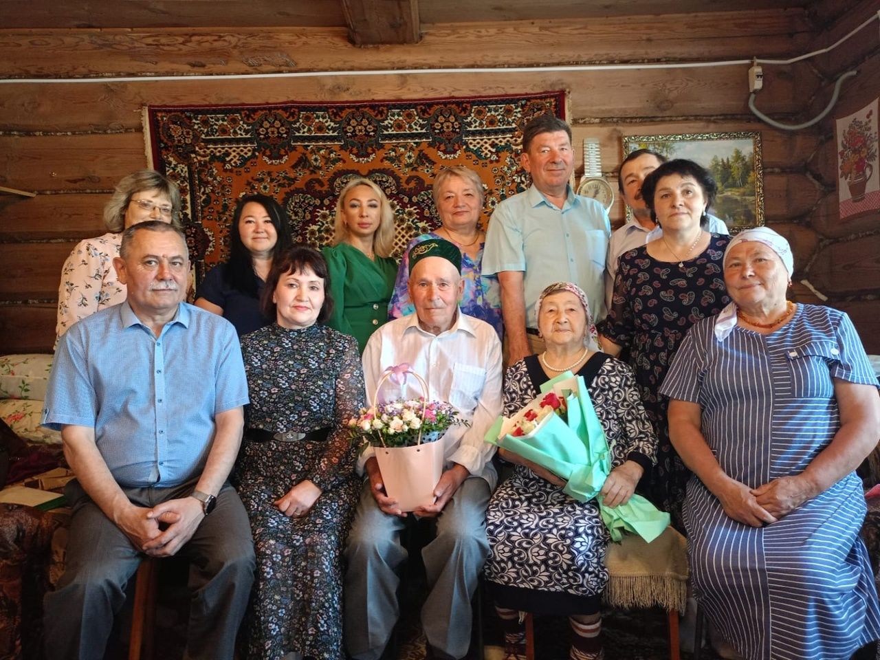 Семья Сафиуллиных из села Гулюково отмечает 65-летие совместной жизни