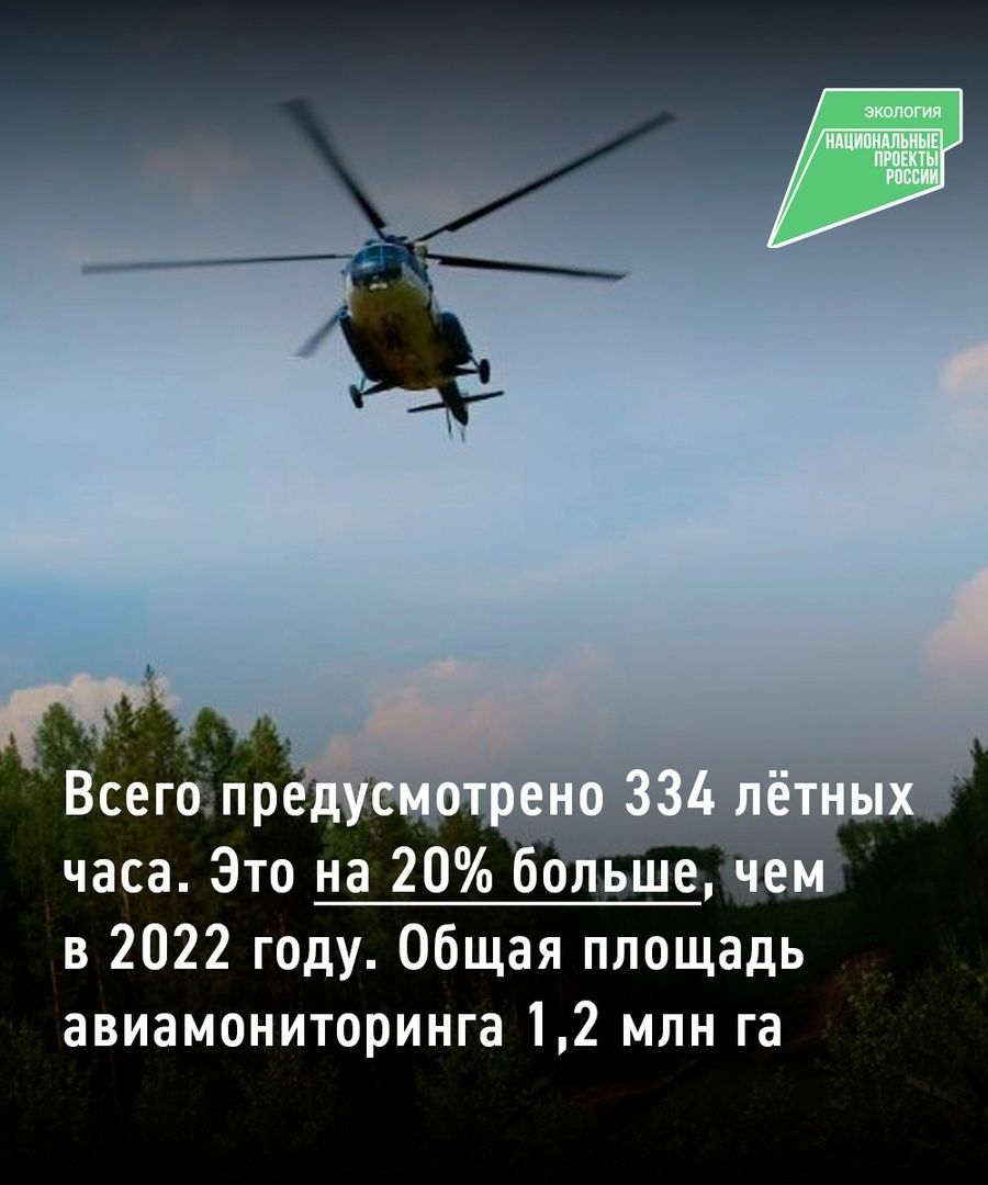 В лесах Татарстана ведётся авиапатрулирование