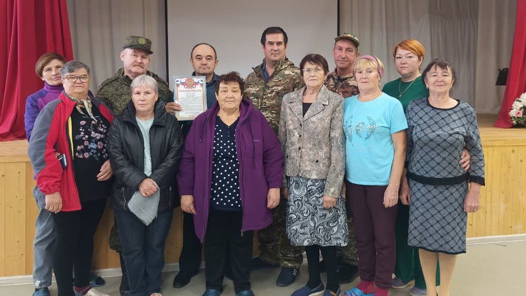 Благодарность бойцов волонтерам Мензелинска