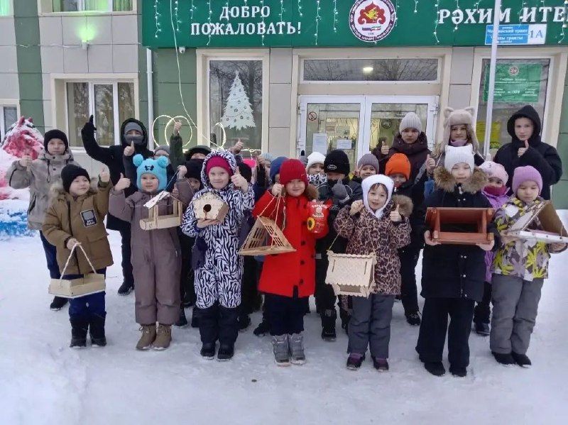 Забота начинается с детства: Учащиеся гимназии помогают пернатым