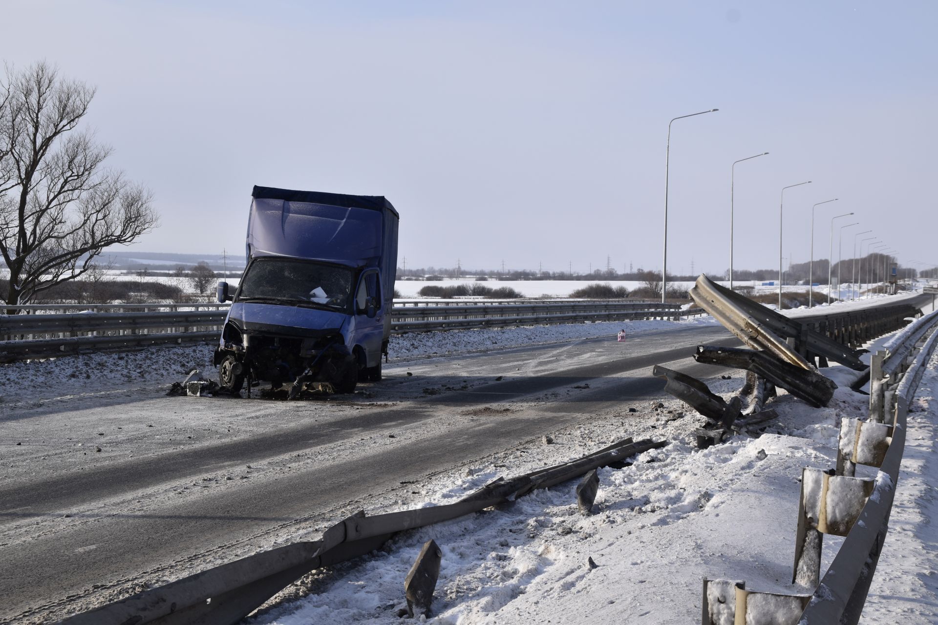 На мосту у села Коноваловка произошла авария