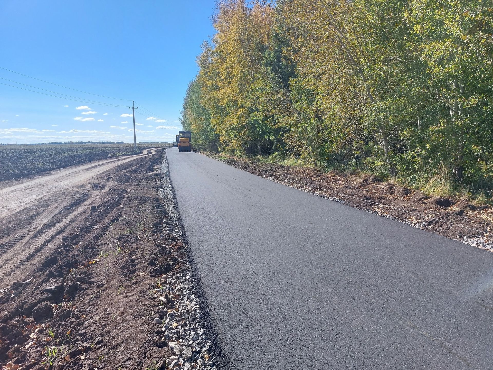 В Мензелинске начались работы по асфальтированию дороги к лагерю «Олимпиец»