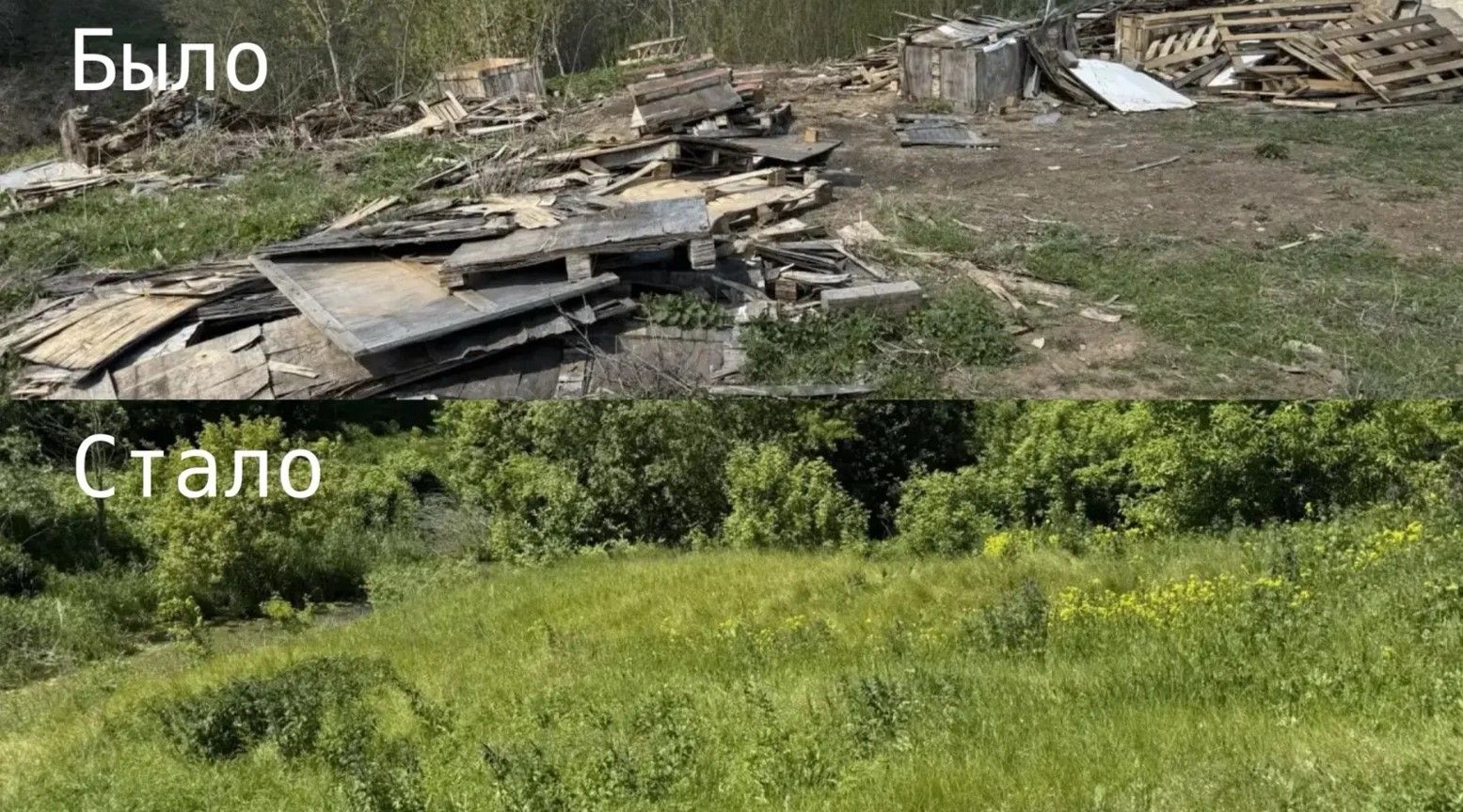 В Мензелинском районе ликвидировали свалку