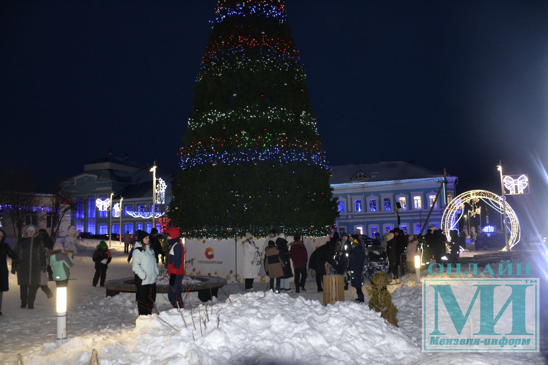 Открытие елки в Школьном сквере Мензелинска