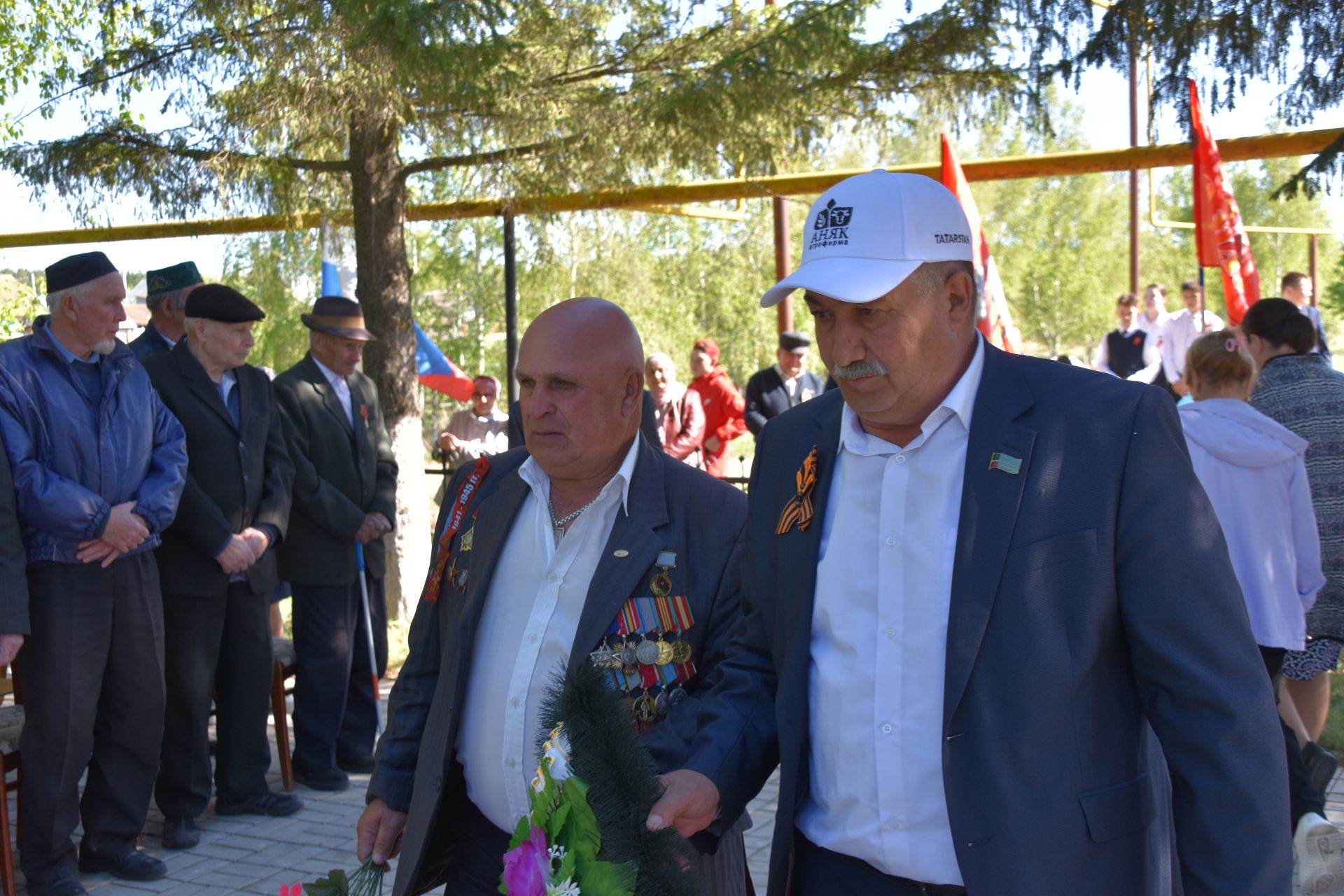 Иске Иркәнәштә Бөек Җиңүнең 80 еллыгына багышланган бәйрәм митингы