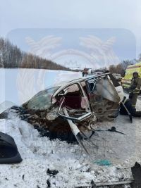 Лобовое столкновение  унесло жизни двух человек