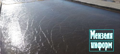В Мензелинске воды весеннего половодья нашли свой путь