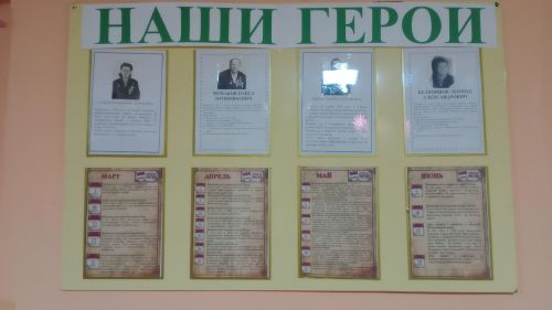 В Николаевском сельском доме культуры обновили стенд «Наши Герои»