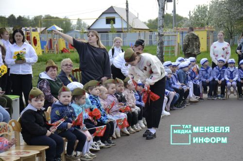 В детском саду «Чишмэ» прошел Парад правнуков Победы