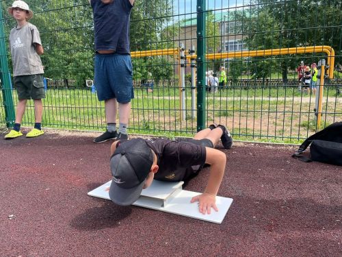 В пришкольном лагере СОШ #3 прошел День ГТО