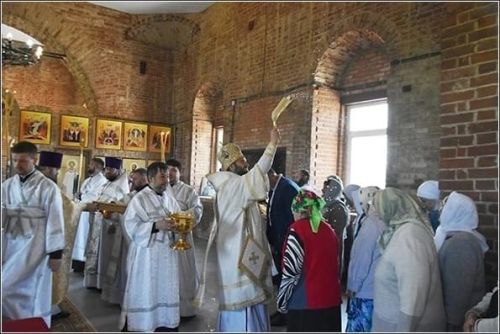 В селе Старое Мазино освящен храм Вознесения Господня