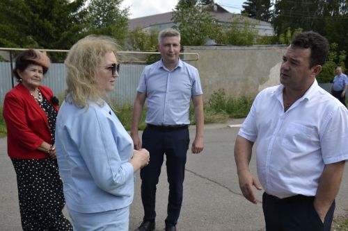 Лариса Хабибуллина с рабочим визитом посетила Мензелинский район