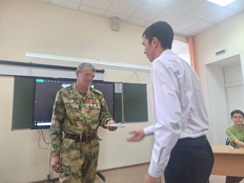 В педколледже прошел Урок мужества с участником СВО