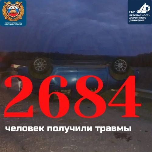 В Татарстане за 9 месяцев произошло 2234 ДТП
