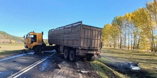 В Заинском районе водитель Changan погиб после столкновения с КамАЗом