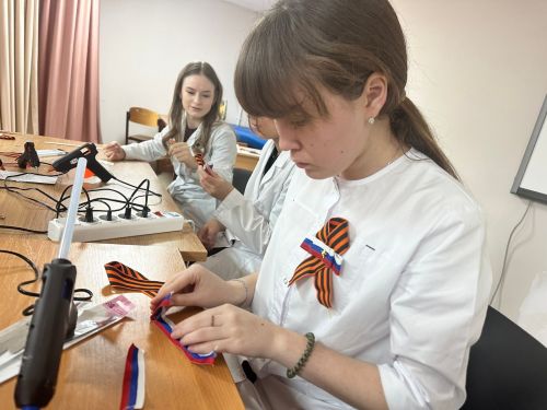Память и поддержка: студенты изготовили символы воинской славы