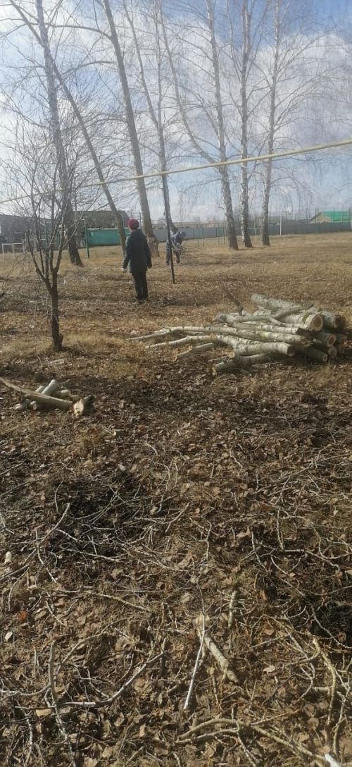 В Кадряковской ООШ прошел субботник