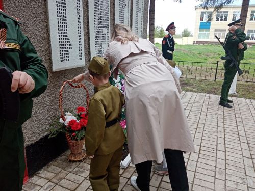 Митинг, посвященный Дню Победы, в кадетской школе-интернате