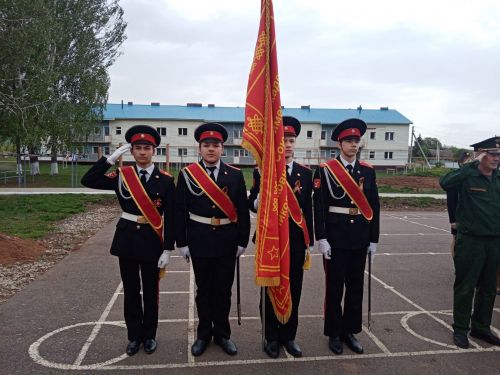Митинг, посвященный Дню Победы, в кадетской школе-интернате