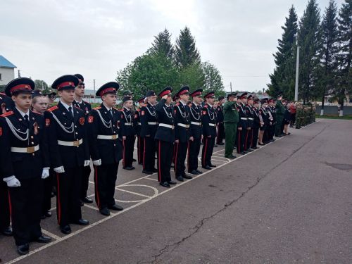 Митинг, посвященный Дню Победы, в кадетской школе-интернате