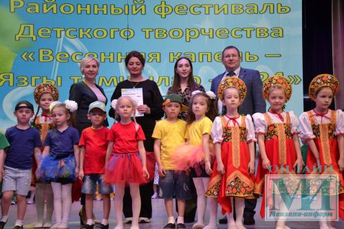 На сцене районного Дворца культуры прошел районный фестиваль детского творчества «Весенняя капель-2024»
