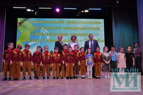 На сцене районного Дворца культуры прошел районный фестиваль детского творчества «Весенняя капель-2024»