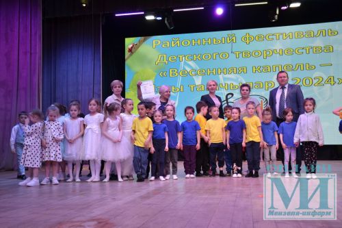 На сцене районного Дворца культуры прошел районный фестиваль детского творчества «Весенняя капель-2024»