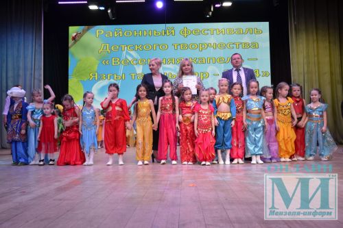 На сцене районного Дворца культуры прошел районный фестиваль детского творчества «Весенняя капель-2024»