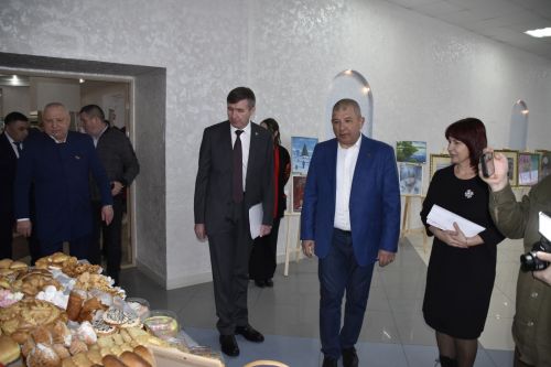 Фотографии с выставки перед заседанием Совета Мензелинского района