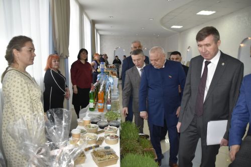 Фотографии с выставки перед заседанием Совета Мензелинского района