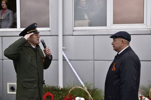 Смотр строевой подготовки  на параде в честь 80-летия Великой Победы и награждение