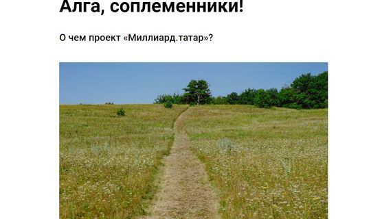 Группа казанских журналистов запустила сайт "Миллиард. татар "