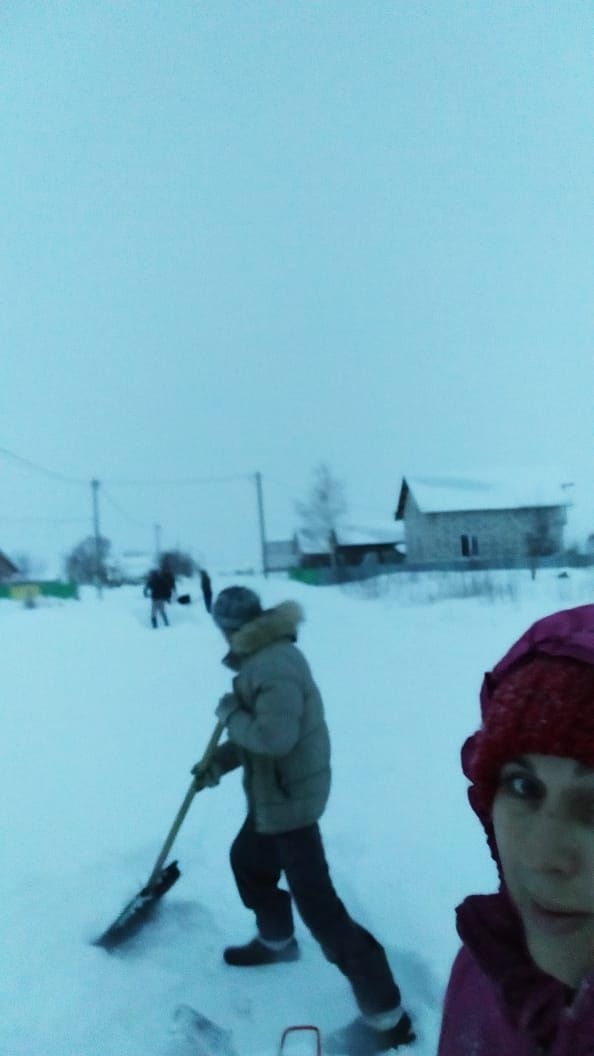 Жители деревни Муртыш-Тамак сами убирают снег