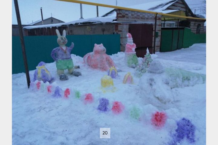 Какие снежные шедевры победят в Татарстане? Голосуем за Мензелинский район №20 и 33