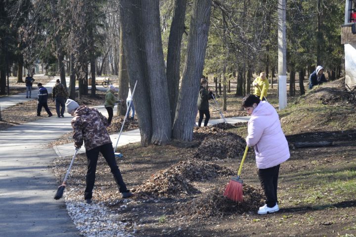 В рамках экологического двухмесячника в парке имени Ленина, на территории озера Кучканка прошли субботники.