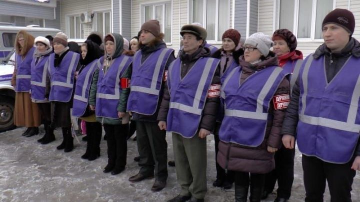 Народные дружинники на страже общественного порядка Мензелинского района