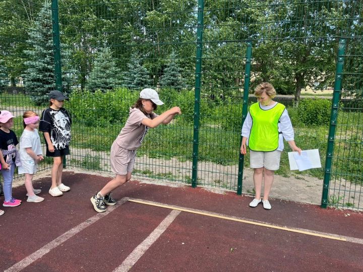 В пришкольном лагере СОШ #3 прошел День ГТО