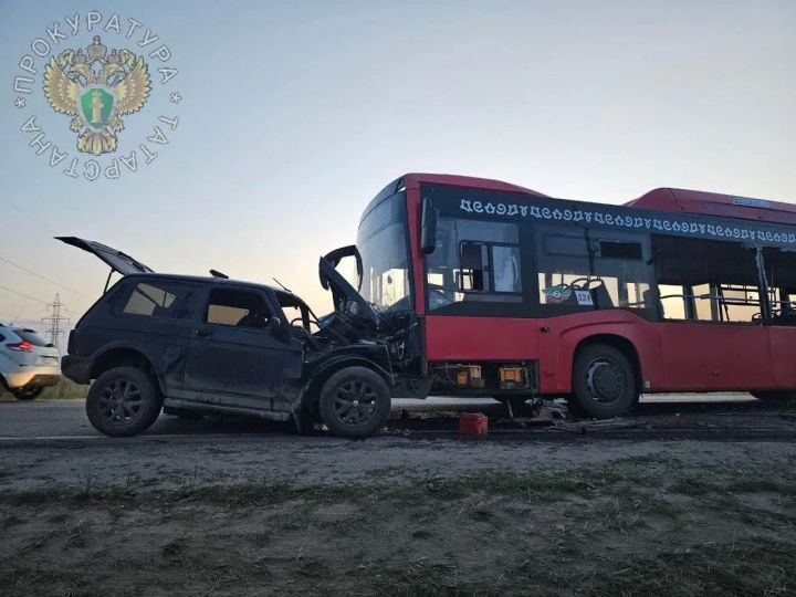В Пестречинском районе водитель погиб в столкновении с автобусом