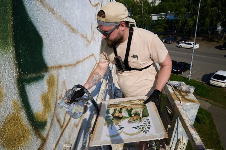 В Набережных Челнах появится мурал с национальным колоритом
