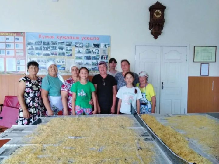 Жители села Атрякли приготовили домашнюю лапшу для участников СВО